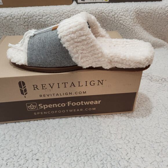 NEW REVITALIGN Women's Juniper Slipper Grey   size 9.5 - Picture 3 of 7
